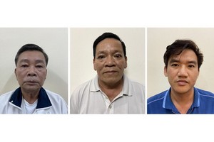 左起：裴世山、陳文進和鄧平英仲。（圖源：公安部）