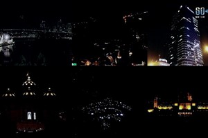 全球多地當地時間28日晚以熄燈等方式參與“地球一小時”環保活動。（圖源：互聯網）