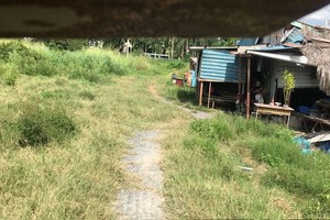 移交給企業後被荒置的第十二郡新泰一坊上千平方米地段。