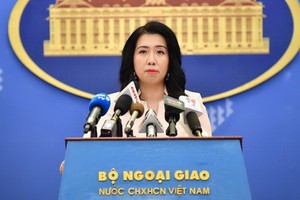 外交部發言人黎氏秋姮。（圖源：Tuấn Mark）