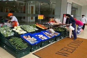 臨時食品攤及時為民眾供應食品。（圖源：CTV）