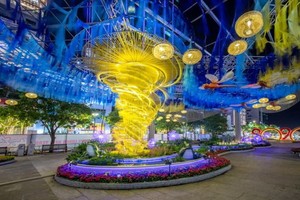 圖為2020庚子年阮惠春花街夜色一瞥。（圖源：N.H）