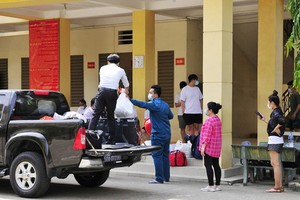 本市某集中隔離區裡。