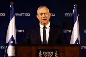 以色列中間黨派藍白黨領導人、新任議會議長本尼‧甘茨。（圖源：路透社）