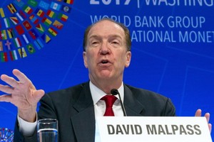 世界銀行行長馬爾帕斯。（圖源：互聯網）