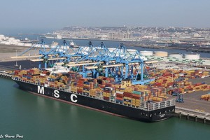 圖為法國勒阿弗爾（Le Havre）集裝箱運輸港口。（圖源：互聯網）