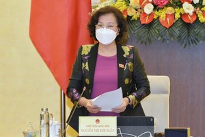 國會主席阮氏金銀。（圖源：如意）