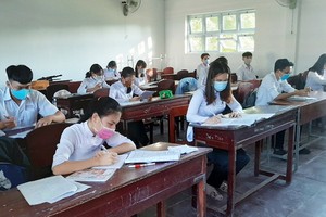 4月20日，金甌省高三學生正式返校復課。（圖源：慶興）