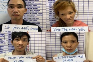 從上至下左起依次為黎文孝、宋氏玉燕、范俊卿及武氏青竹。（圖源：警方提供）