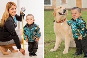 埃爾南德斯比一頭金毛尋回犬還要矮小。（圖源：互聯網）