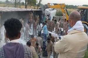 事故現場。（圖源：視頻截圖）