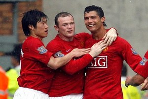 朴智星、魯尼、Ｃ羅。（圖源：互聯網）