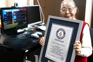 森濱子被吉尼斯認定爲世界最高齡遊戲主播（圖源：吉尼斯官方網站）