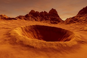 NASA火星探測器在火星上發現了一個大型的液態湖。（示意圖源：Adobe Stock）