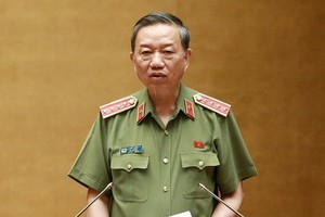 公安部長蘇霖大將。（圖源：黃丹）