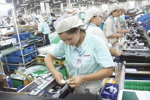 佳能公司在越南的生產線。