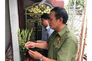 巴梗分區戰役烈士紀念碑落成