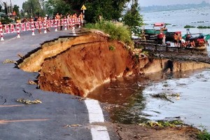 坍塌現場。（圖源：玉民）