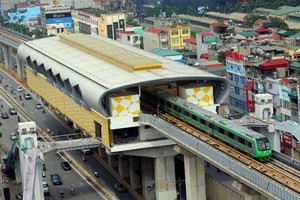 吉靈-河東鐵路項目一瞥。（圖源：Hanoimetro）
