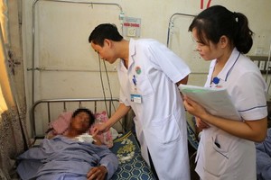 傷者N.V.N.經及時手術和一段時間接受治療後，目前體況穩定，不日便可出院。（圖源：楊光）