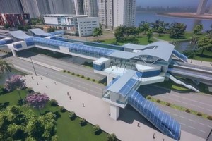 地鐵2號線高空車站透視圖一瞥。（圖源：互聯網）