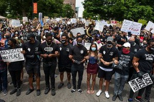 美國抗議人數創紀錄。（圖源：Getty Images）