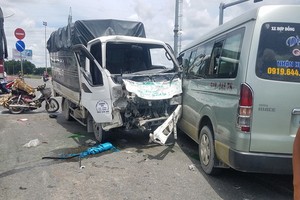 追尾事故現場。（圖源：N.T）