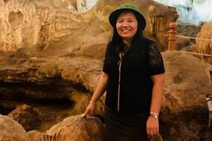 林同省司法廳司法行政科長裴氏梅蓮。（圖源：L.Đ）