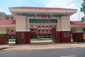 涉事的堅江省邊防部隊指揮部。（圖源：民智）