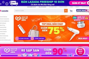 Lazada代表告知，從本月18至22日5天裡，推出優惠90%的活動。（圖源：網站截圖）