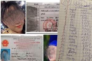 社交網傳播某借方親人的資訊以討債。右圖為一受害者的欠款筆記。