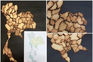 日籍女留學生焗製地圖餅乾表達對泰國的愛意。（圖源：互聯網）