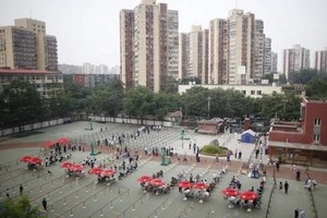 圖為6月20日，北京實施新冠病毒檢測。（圖源：SIPA）