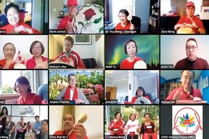 打鼓活動通過網路形式舉行。（圖源：互聯網）