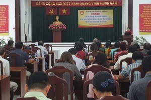 會議現場。（圖源：第五郡越南祖國陣線委會）