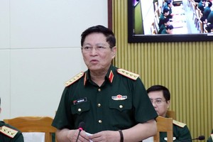 國防部長吳春歷大將主持會議。（圖源：光輝）