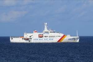 KN-290型漁檢船在海上執行監視任務。（圖源：互聯網）
