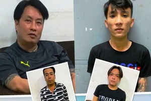 被刑拘的4名嫌犯，上左大圖起分別為阮柏輝、黎玉強、孟明雄和阮文達。（圖源：警方提供）