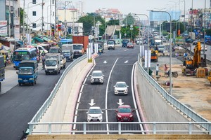 安霜交通樞紐隧道的N2分支於昨(15)日通車。（圖源：光定）