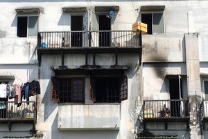 火勢熄滅後的現場。（圖源：志石）