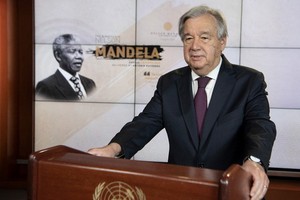 聯合國秘書長古特雷斯發言紀念「曼德拉日」。（圖源：推特）