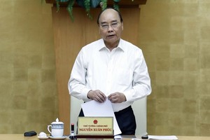 政府總理阮春福在會上發表講話。（圖源：統一）