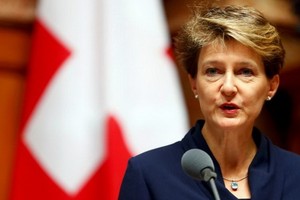 瑞士總統西莫內塔·索馬魯加。（圖源：路透社）