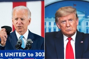 拜登（左圖）與特朗普在喬治亞州競爭激烈。（圖源：互聯網）