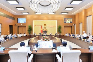 國會常委會決定暫緩原定於本月11日國會常委會第47次會議舉行的質詢活動。圖為國會常委會上一次會議現場。（圖源：CTV）