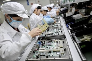 我國電子零件出口東盟市場。