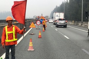 預計本市-忠良高速公路的維修施工時間從今(9)日至11月30日。（圖源：黃俊）