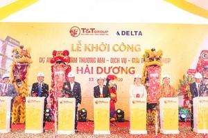 海陽省最現代商業中心動工興建儀式。（圖源：T&T Group）