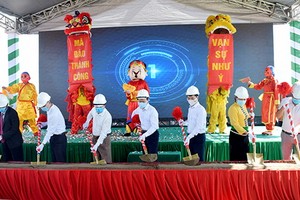 Apec Golden Valley芒羅商旅都市區項目動工儀式。（圖源：安沛報）