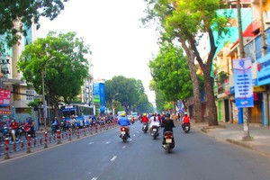 圖為位於第十郡第十四坊二月三日街路段一瞥。（示意圖源：互聯網）